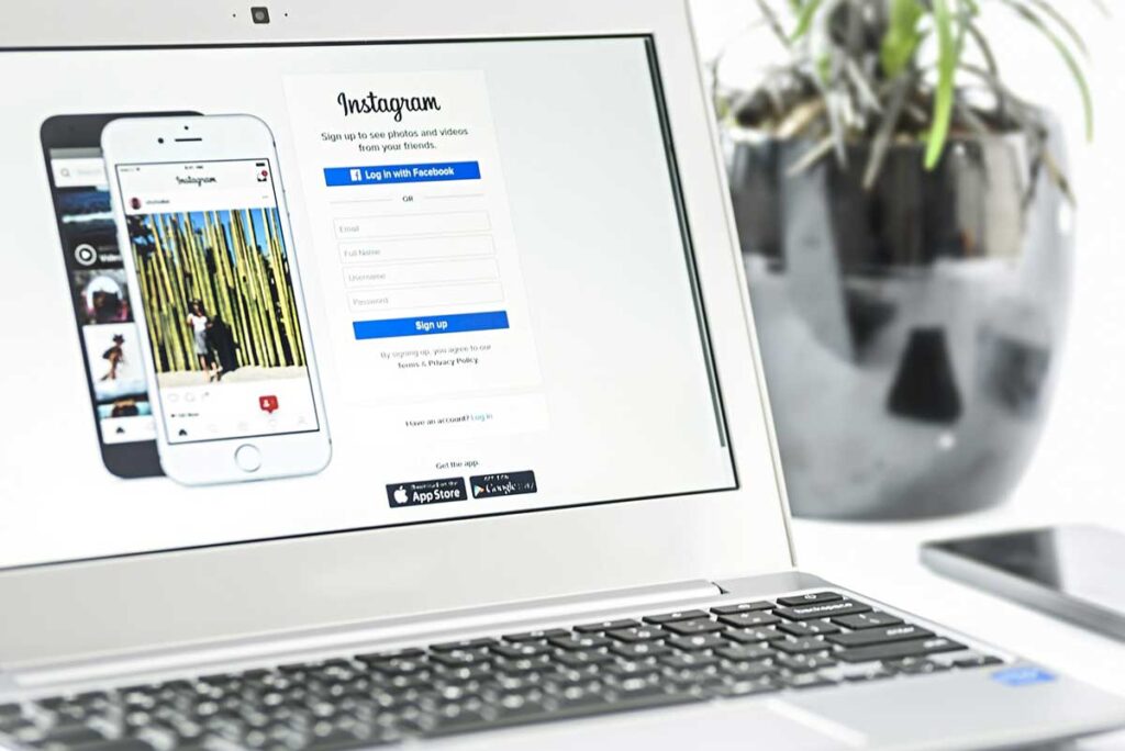 Registrazione account instagram