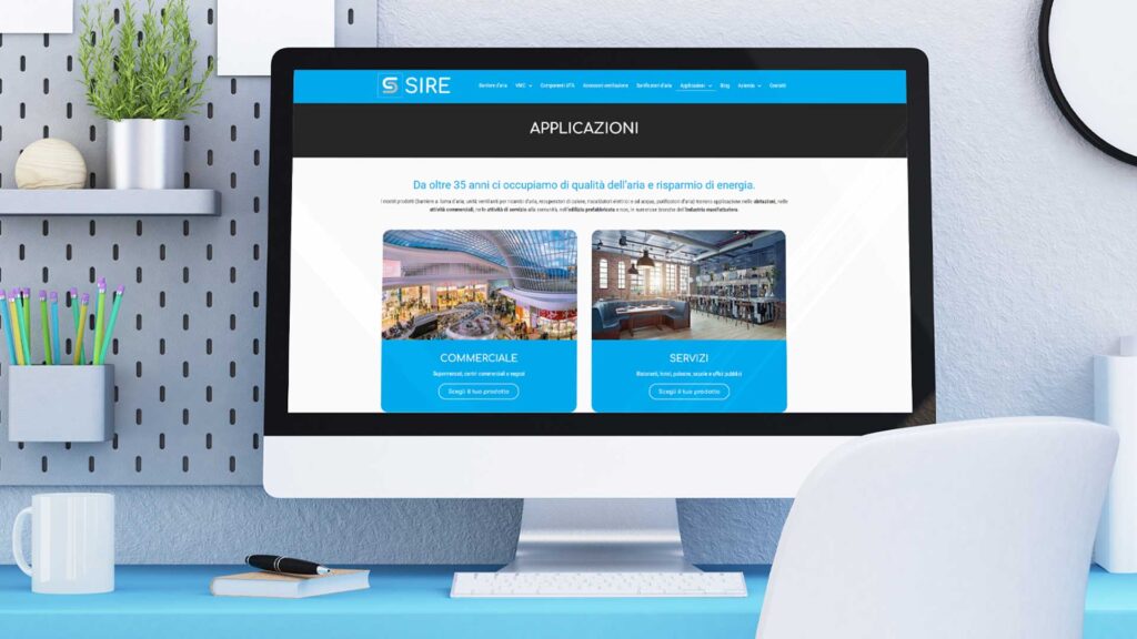 Sire: restyling Sito web