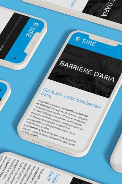 Sire: restyling Sito web